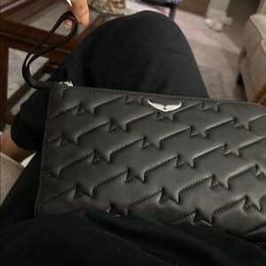 Zadig & Voltaire Black Quilted Pouch